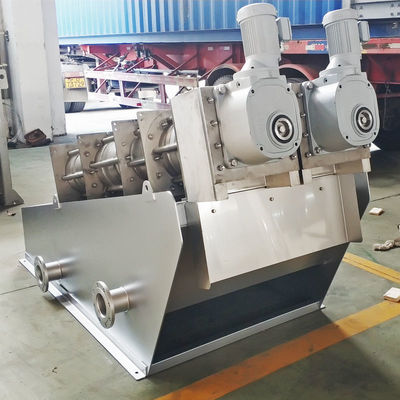 пресса Multi диска обработки сточных вод 0.8ton/H роторная Dewatering