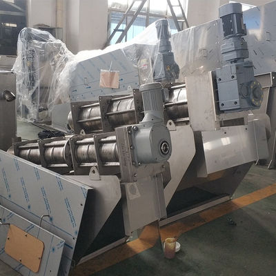 Машина 1t/H прессы шуги отработанной воды обезвоживателя малошумная